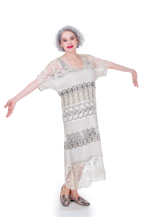 Rochie dantela si bumbac Liza Panait Liza Panait Online Boutique