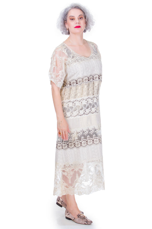 Rochie dantela si bumbac Liza Panait Liza Panait Online Boutique