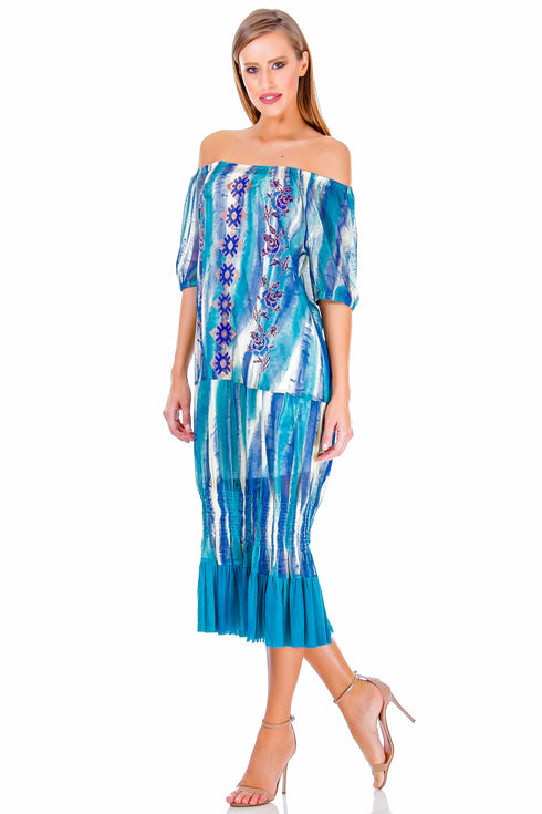 Rochie tull pictata AV-141