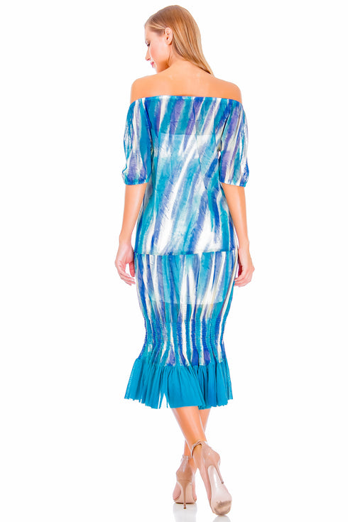 Rochie tull pictata AV-141