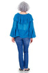 Pantalon denim cu broderie Liza Panait Liza Panait Online Boutique