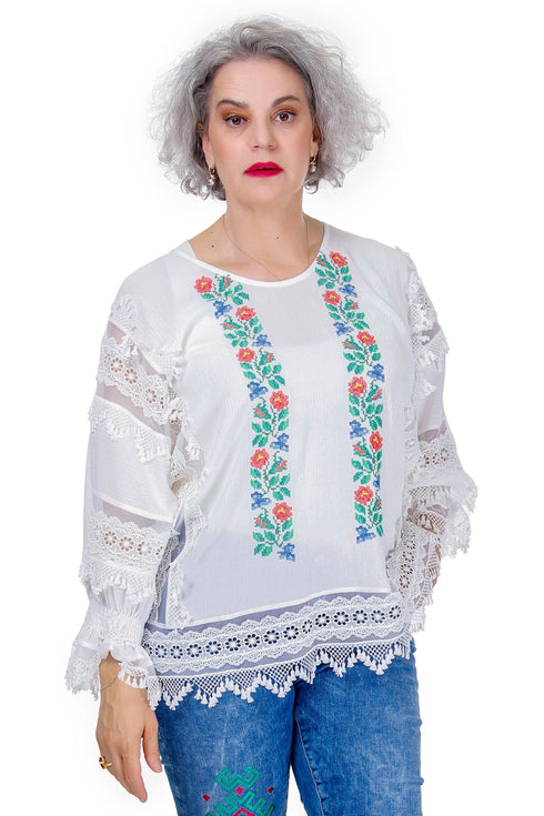 Bluza vascoza cu broderie Liza Panait Liza Panait Online Boutique