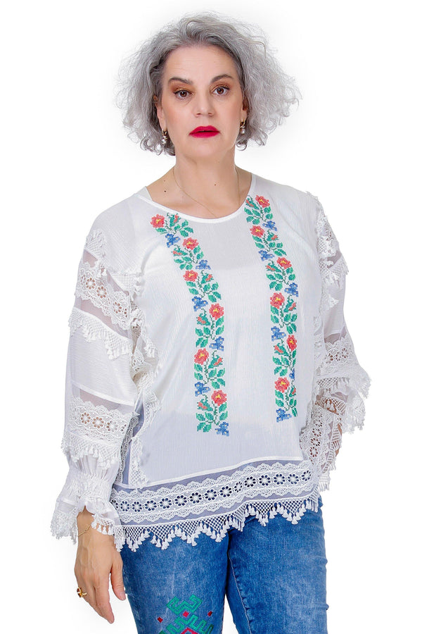 Bluza vascoza cu broderie Liza Panait Liza Panait Online Boutique