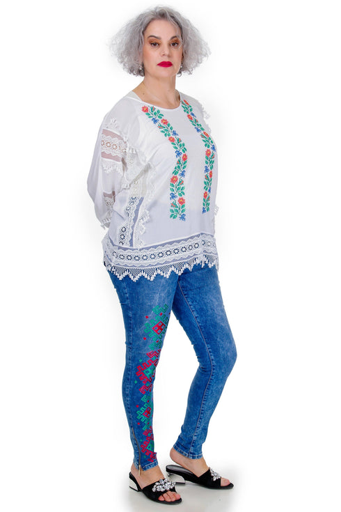 Bluza vascoza cu broderie Liza Panait Liza Panait Online Boutique