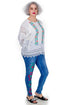 Pantalon denim cu broderie Liza Panait Liza Panait Online Boutique