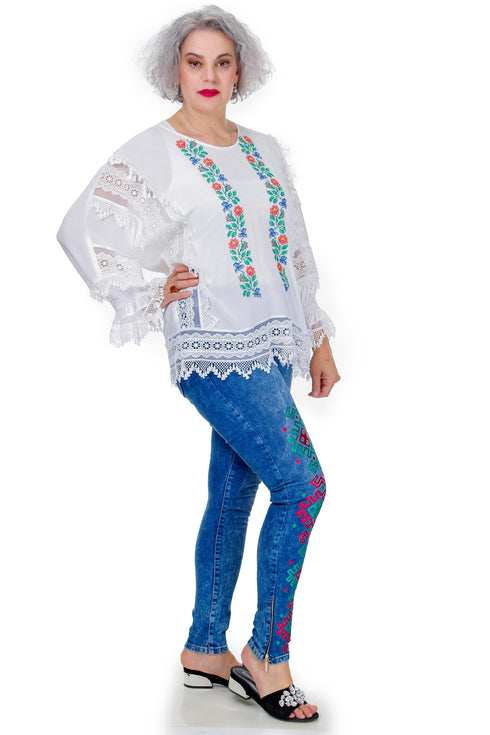 Bluza vascoza cu broderie Liza Panait Liza Panait Online Boutique