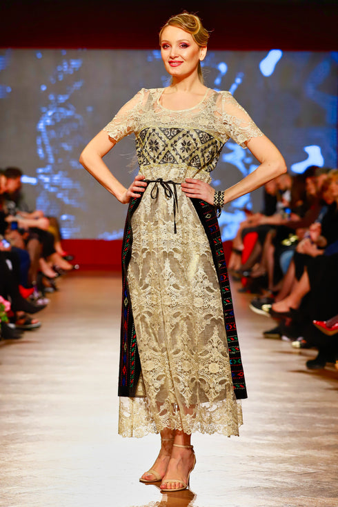 Rochie dantela cu broderie RM-20