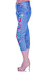 Pantaloni denim cu broderie I-53