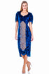 Rochie catifea cu broderie AV-149