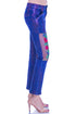 Pantalon denim cu broderie I-57