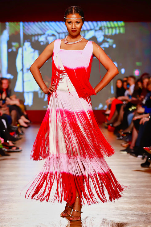 Rochie cu franjuri RM-24