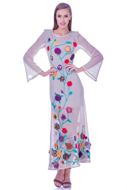 Rochie plasa cu aplicatii I-66