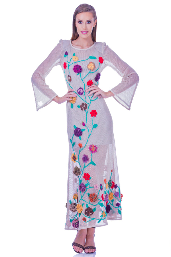 Rochie plasa cu aplicatii I-66