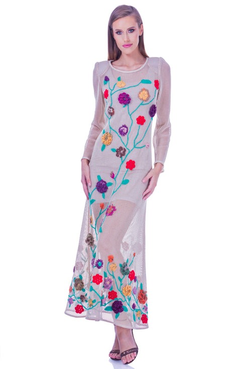 Rochie plasa cu aplicatii I-66