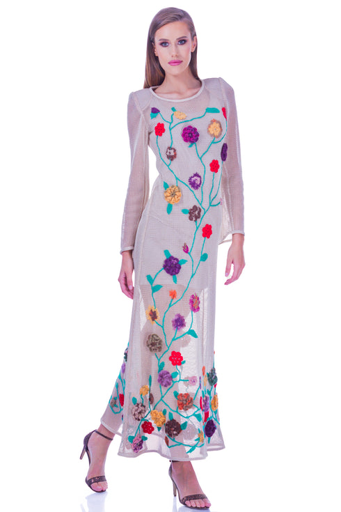 Rochie plasa cu aplicatii I-66