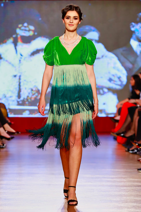 Rochie din franjuri de matase RM-27