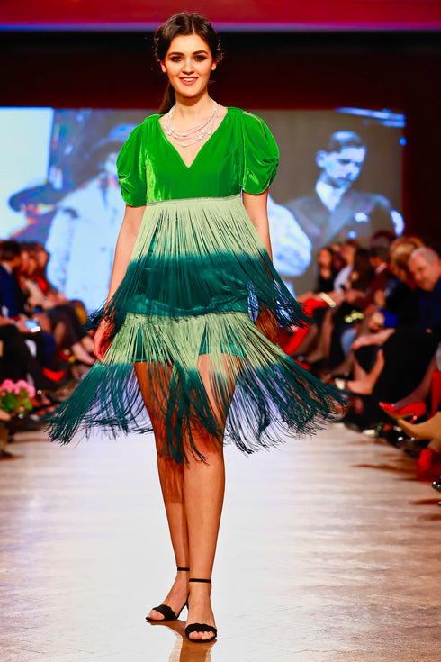 Rochie din franjuri de matase RM-27