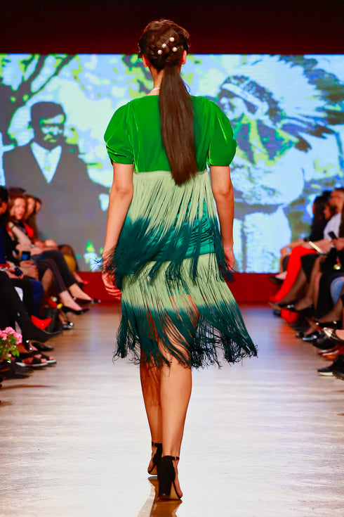 Rochie din franjuri de matase RM-27