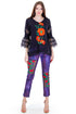 Pantalon denim cu broderie Liza Panait Liza Panait Online Boutique