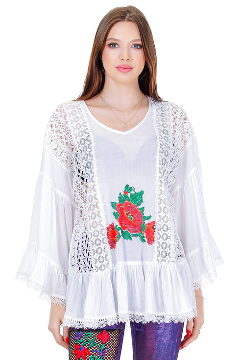 Bluza vascoza cu broderie Liza Panait Liza Panait Online Boutique