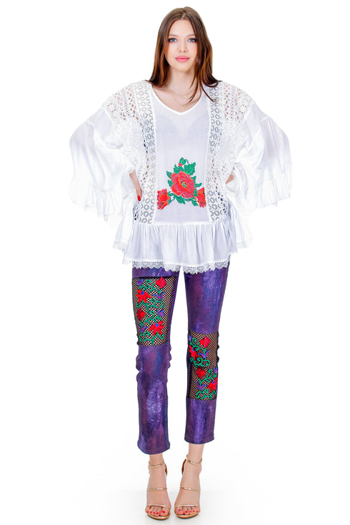 Bluza vascoza cu broderie Liza Panait Liza Panait Online Boutique