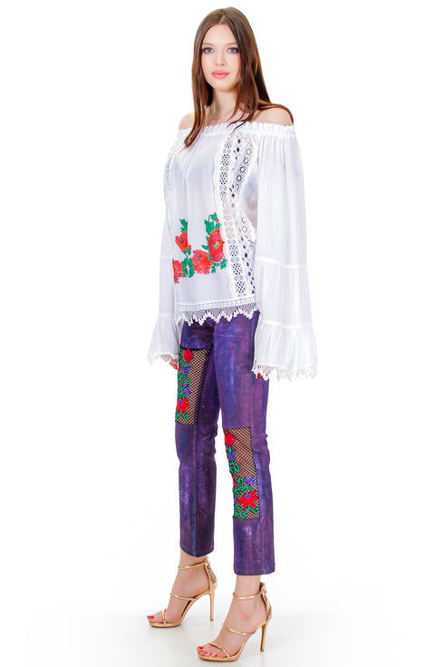 Bluza vascoza cu broderie Liza Panait Liza Panait Online Boutique