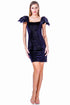 Rochie catifea argintata AV-167