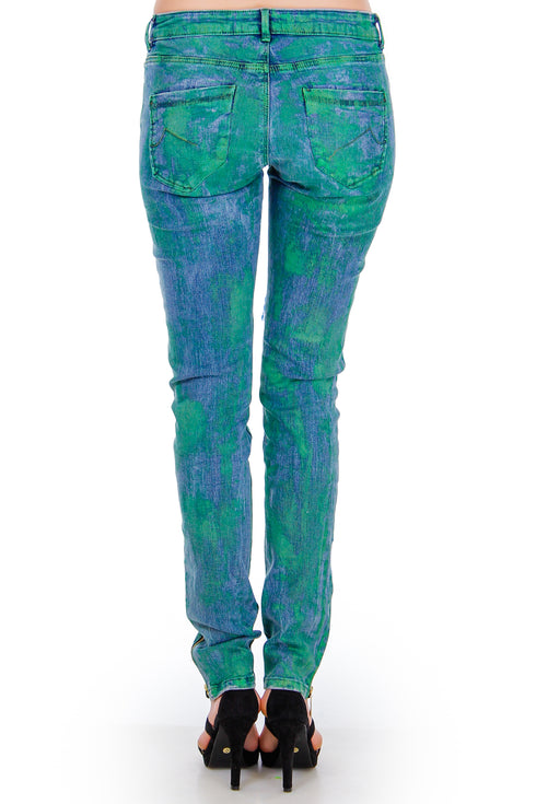 Pantaloni denim impasliti  Liza Panait Liza Panait Online Boutique
