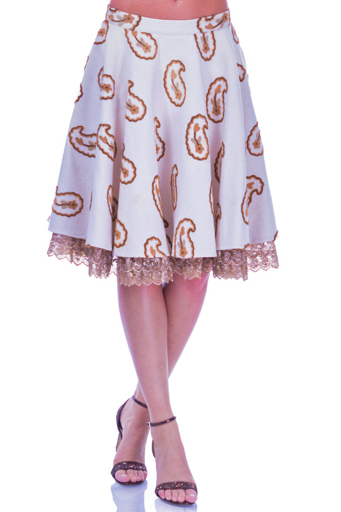 Fusta bumbac bej I-74