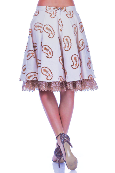 Fusta bumbac bej I-74