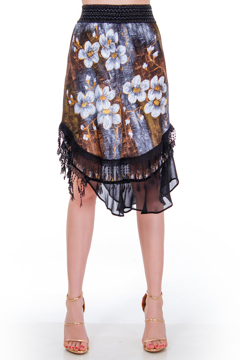 Fusta jerse pictata Liza Panait Liza Panait Online Boutique