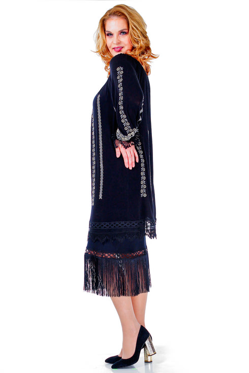 Rochie neagra jerse freeshipping - Liza Panait Online Boutique