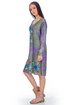 Rochie jerse cu broderie 3217
