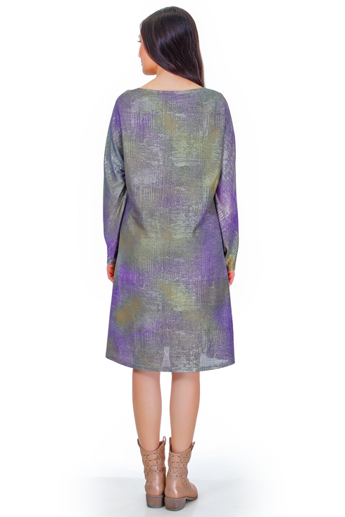Rochie jerse cu broderie 3217