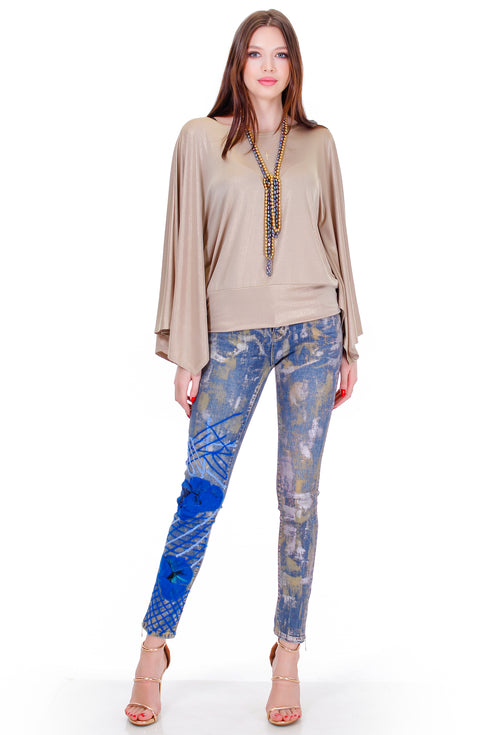 Pantaloni pictati  Liza Panait Liza Panait Online Boutique
