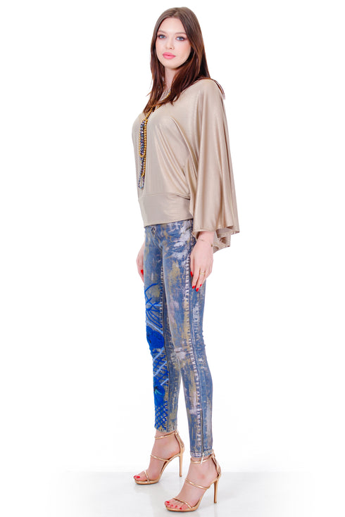 Pantaloni pictati  Liza Panait Liza Panait Online Boutique