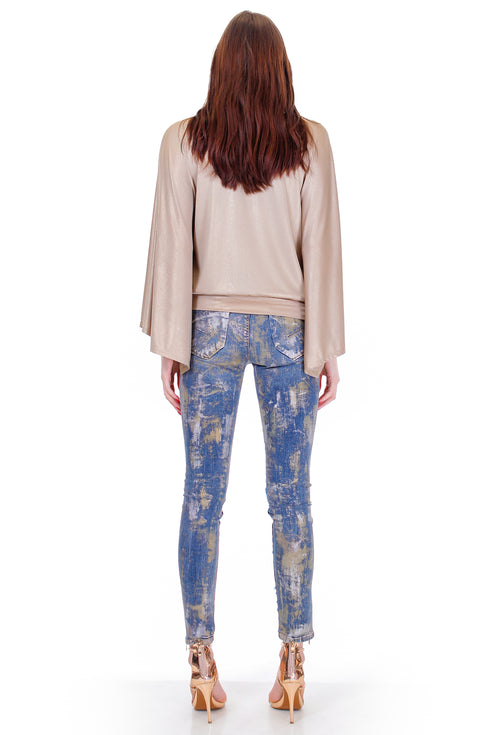 Pantaloni pictati  Liza Panait Liza Panait Online Boutique