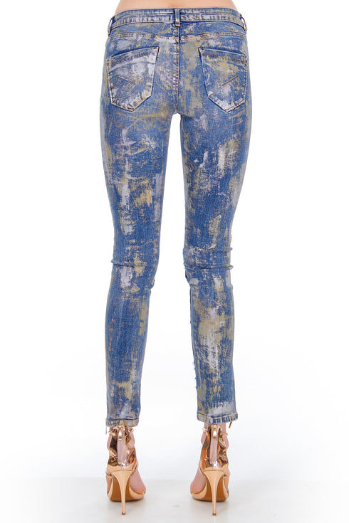 Pantaloni pictati  Liza Panait Liza Panait Online Boutique