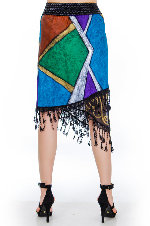 Fusta jerse pictata Liza Panait Liza Panait Online Boutique