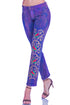 Pantalon denim cu broderie I-81