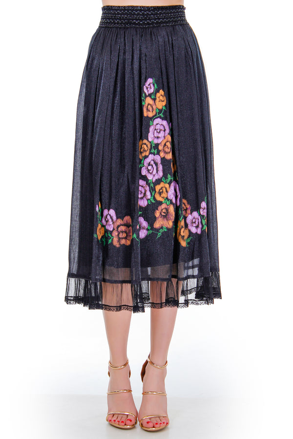 Fusta vascoza pictata Liza Panait Liza Panait Online Boutique