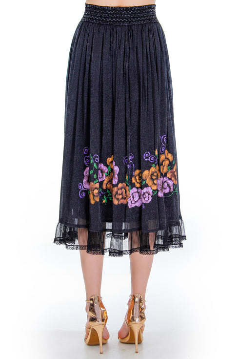 Fusta vascoza pictata Liza Panait Liza Panait Online Boutique