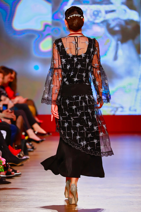 Rochie tul cu broderie RM-40