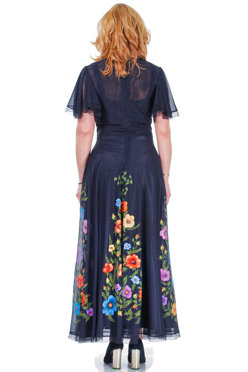 Rochie tull pictat G6500