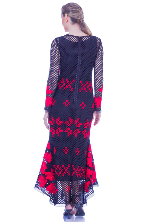 Rochie plasa cu broderie I-84