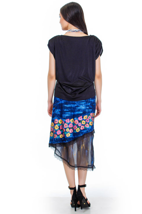 Fusta jerse pictata Liza Panait Liza Panait Online Boutique