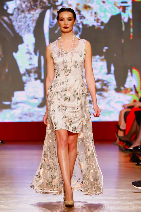 Rochie dantela cu broderie RM-31