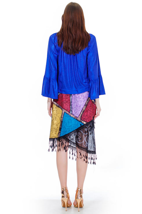Fusta jerse pictata Liza Panait Liza Panait Online Boutique