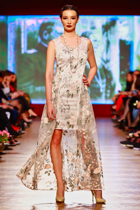 Rochie dantela cu broderie RM-31