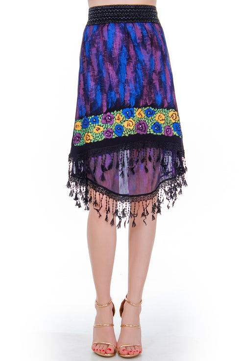 Fusta jerse pictata freeshipping - Liza Panait Online Boutique